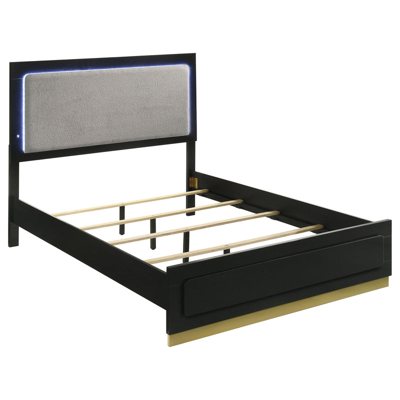 Sophia - Panel Bed With LED Headboard