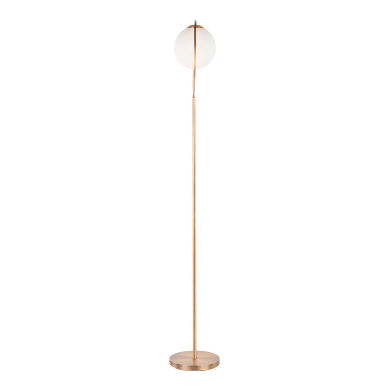 Moon - Contemporary Floor Lamp - Gold / Frosted