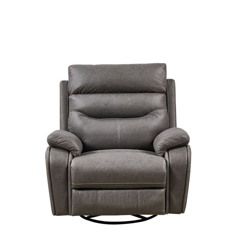 Liyasi - Dual Okin Motor Rocking And 240° Swivel Single Sofa Seat Recliner Chair Infinite Position, Head Rest With Power Function