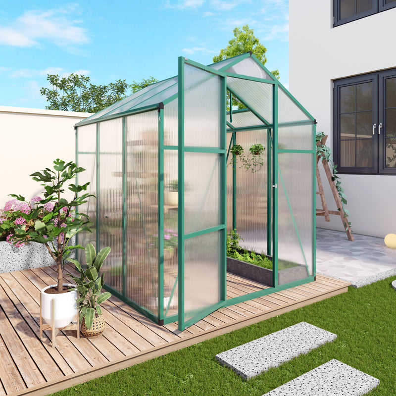 Polycarbonate Walk-In house, Raised Base For Outdoor In All Season