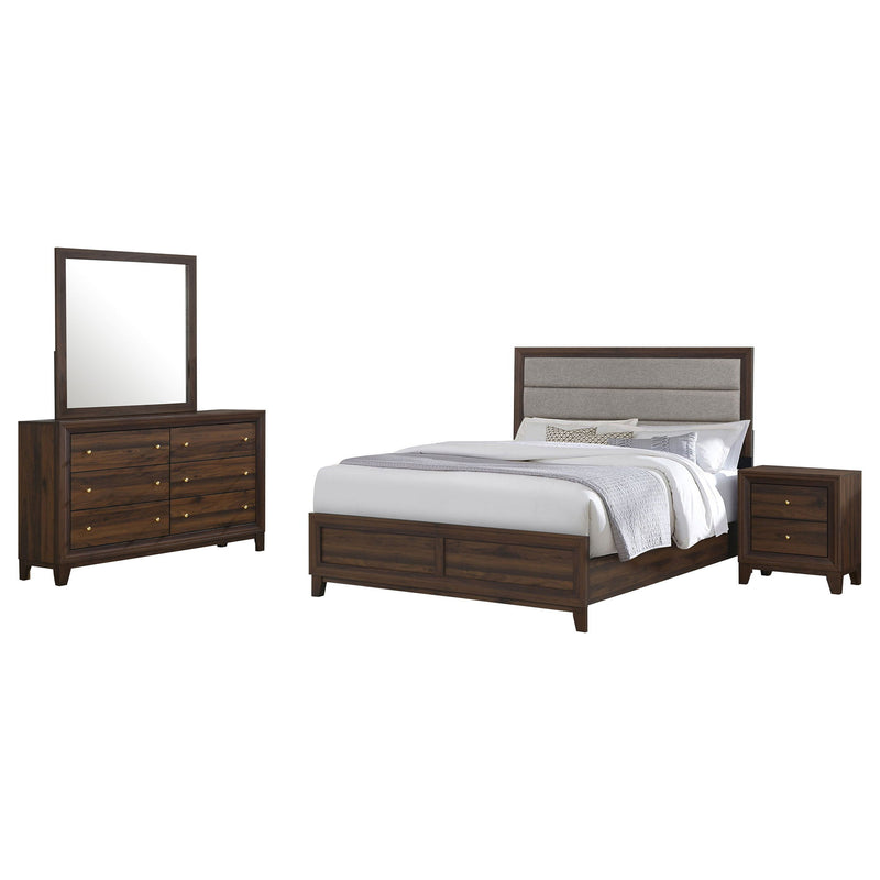 Anza - Queen Bedroom 4 Piece Set - Walnut