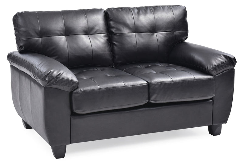 Stylish Loveseat With Padded Arms