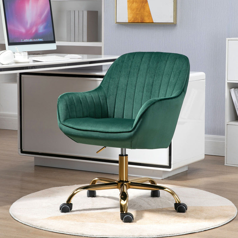 Swivel Chair With High Back, Adjustable Working Chair With Base