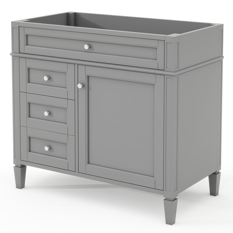 Bathroom Vanity With 2 Drawers And Tip-Out Drawer, Storage Cabinet