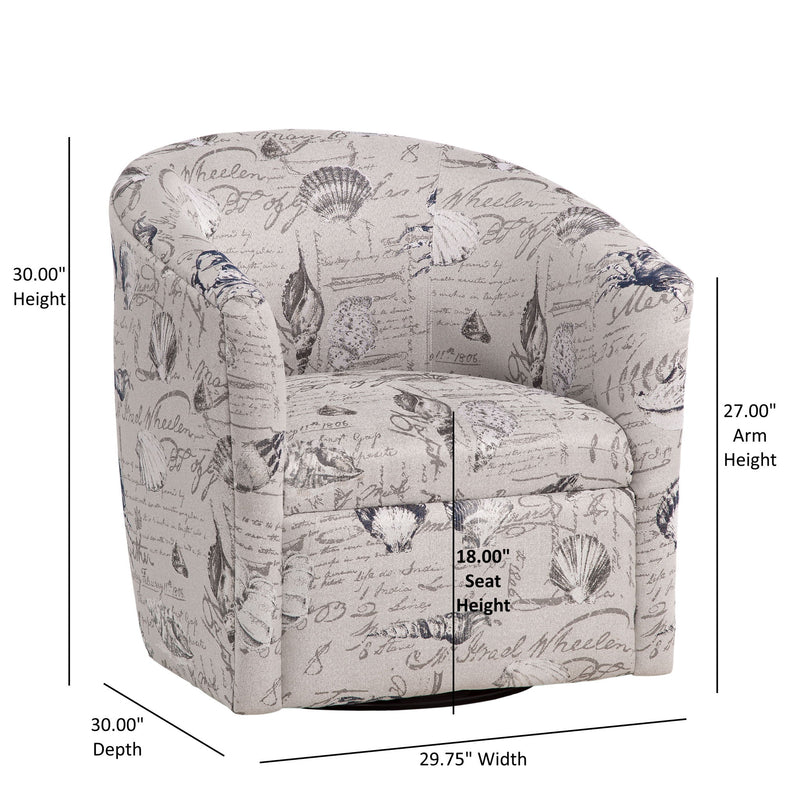 Boardwalk - Swivel Accent Chair - Gray