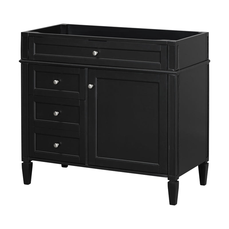 Bathroom Vanity With 2 Drawers And Tip-Out Drawer, Storage Cabinet