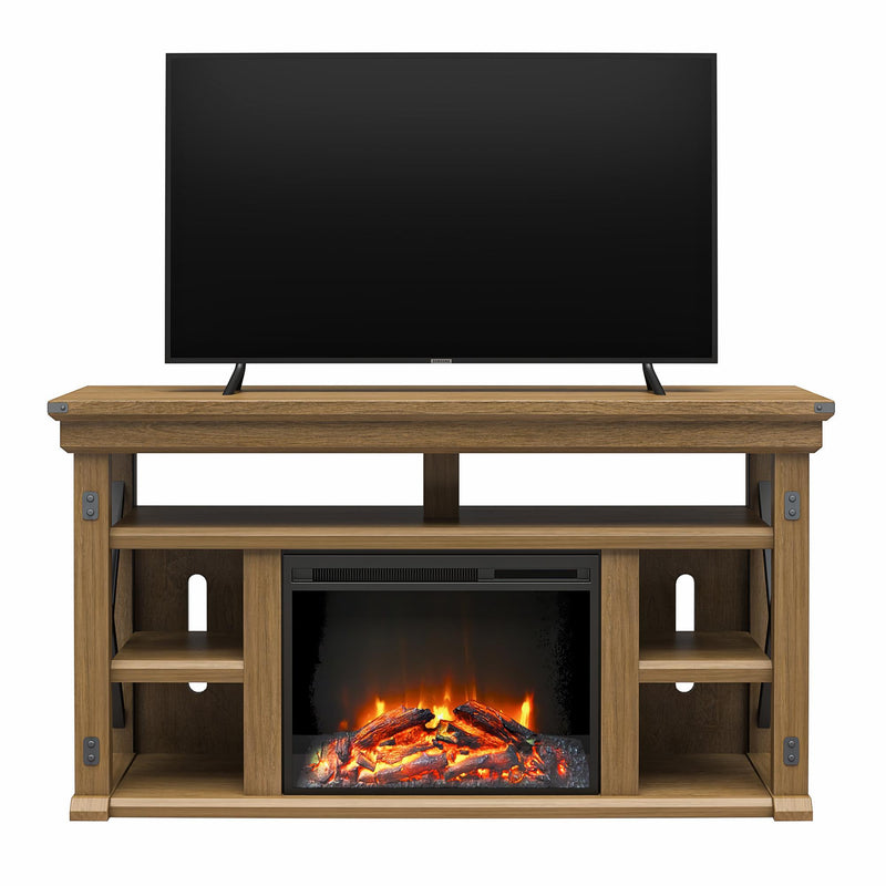Wildwood - Fireplace TV Stand - Gray