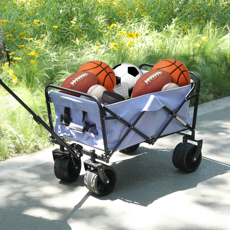 Wagons Carts Heavy Duty Foldable With Big Wheels